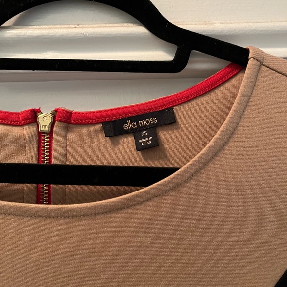 Black and Tan color block bodycon dress by Ella Moss. Size XS in EUC - Picture 3 of 5